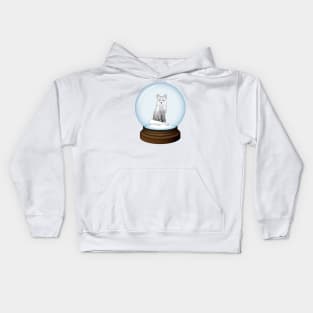 Arctic Fox Globe Kids Hoodie